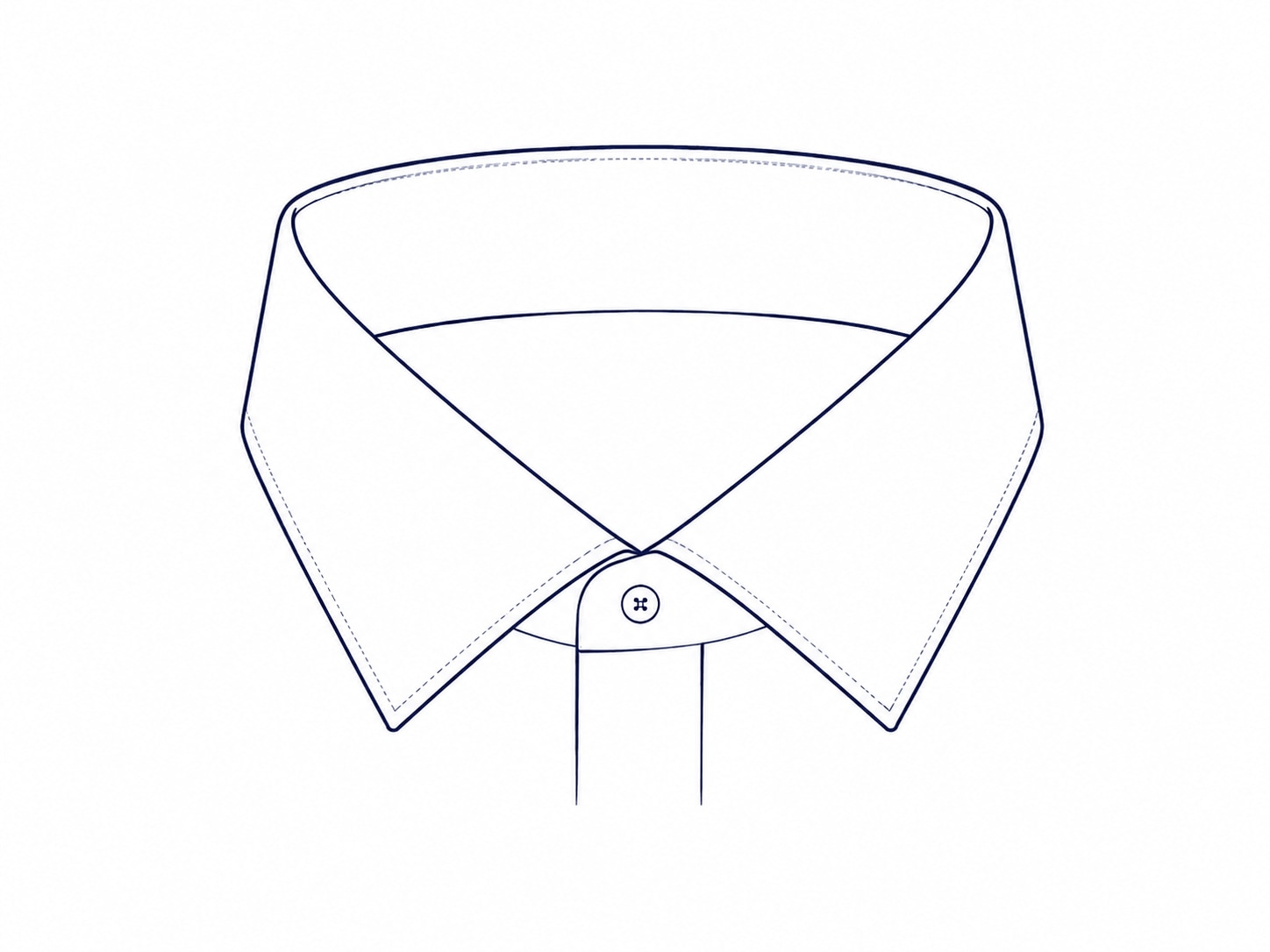 Illustration eines New-Kent-Kragens