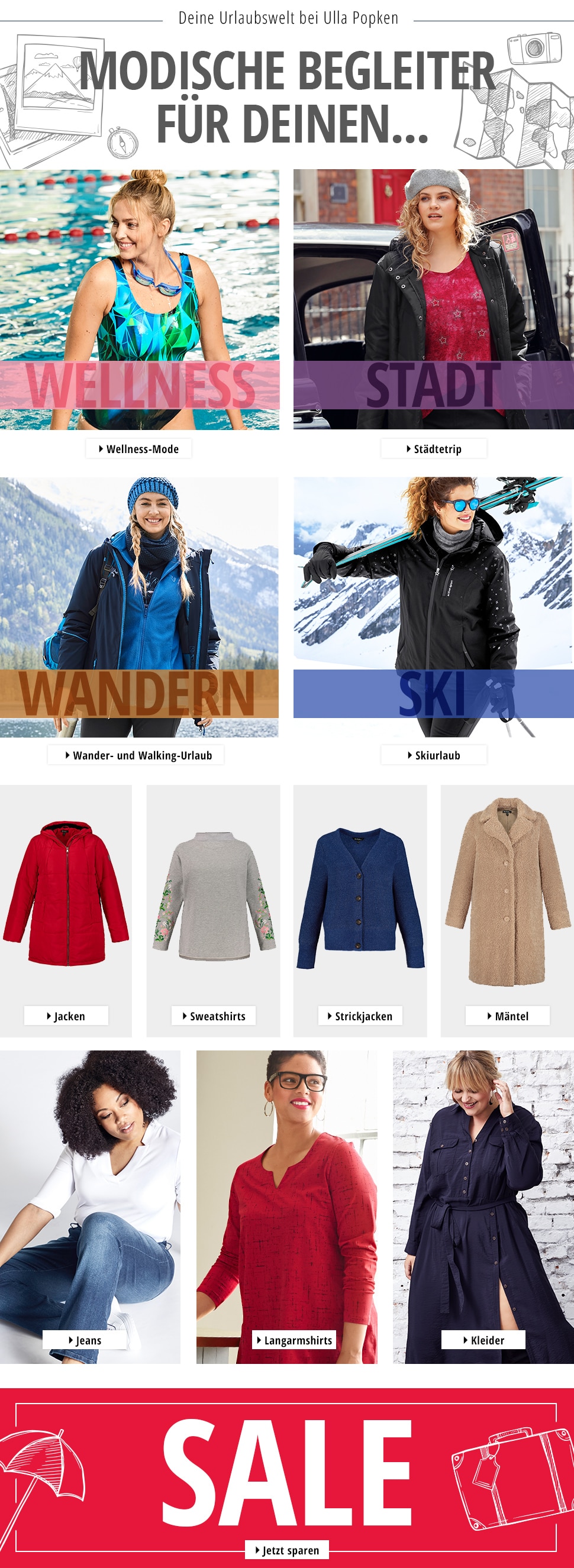 Große Größen Damenmode von ULLA POPKEN SALE – Große Größen Jacken und Blazer für Damen – Damenmode