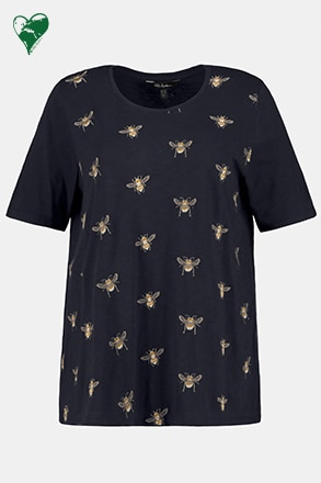 Shirt met opgestikte bijen