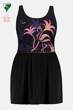 Badpak met flamingo motief