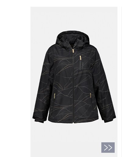 Line Print Ski Jacket