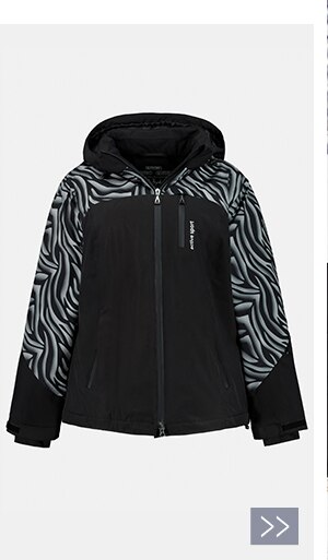 Zebra Colorblock Ski Jacket