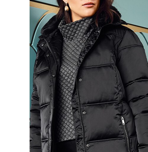 Fur Collar Quilted Jacket