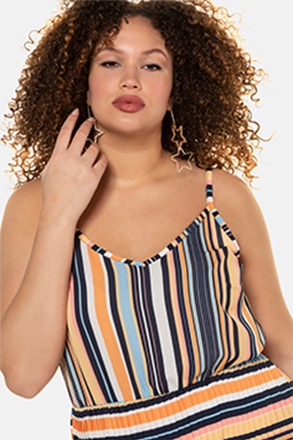 Robe rayée