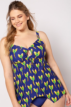 Tankini, Papageien-Muster