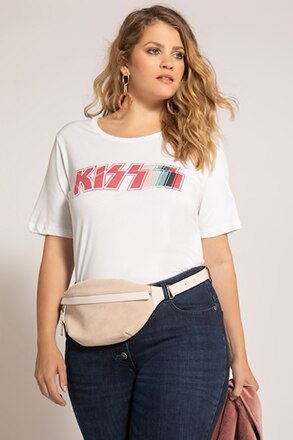 T-Shirt, KISS-Schriftzug