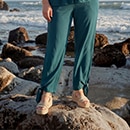 The model is wearing blue Jumpsuit

