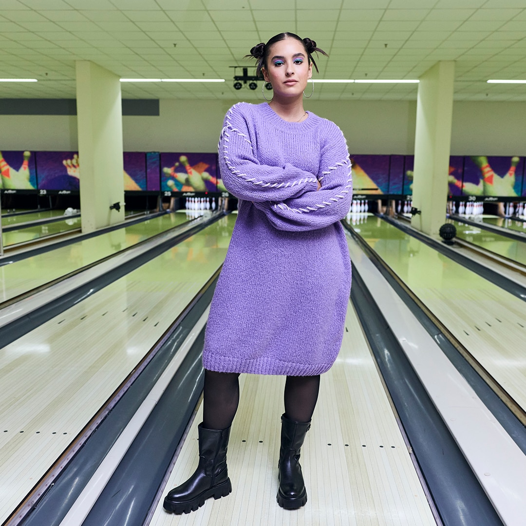Woman wears bikini top