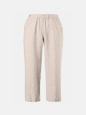 Linen Crop Pants