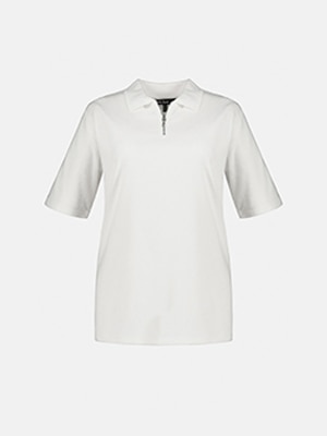 Zip Front Polo Shirt