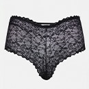 Bust of a black lace pants