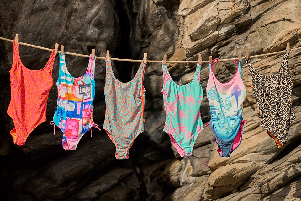 Mood picture of different swimsuits