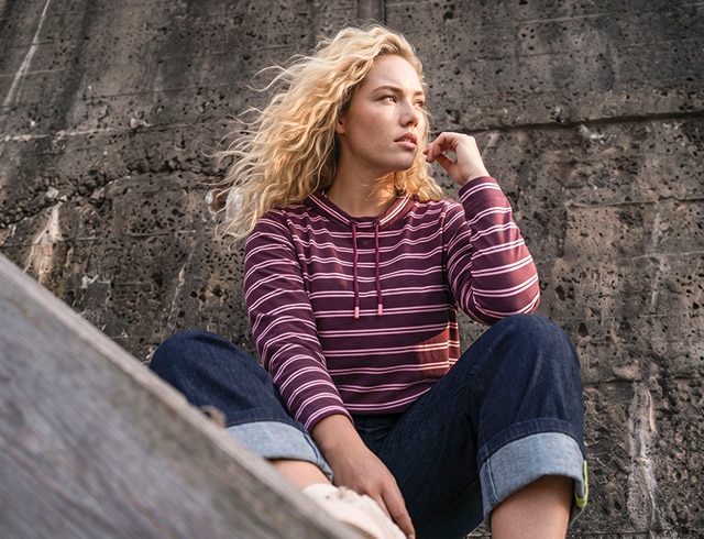 The model wears a shirt
