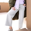 The model is wearing a jeans.
