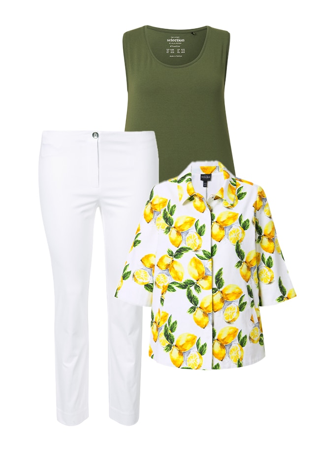 Zesty lemon print meets Dolce Vita flair
