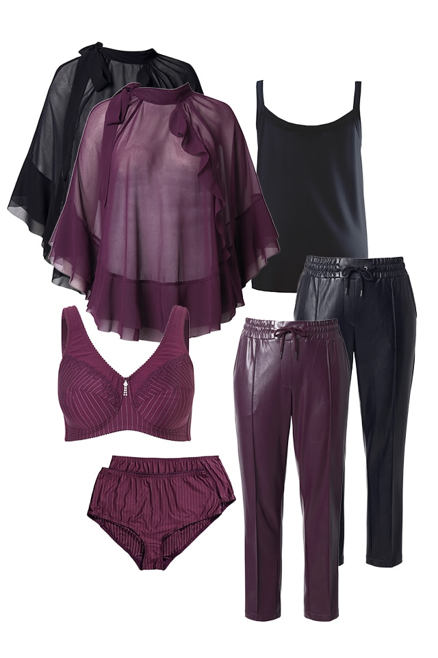 Flowing forms, bold colours