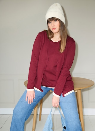 The model poses in the new collection from PURE