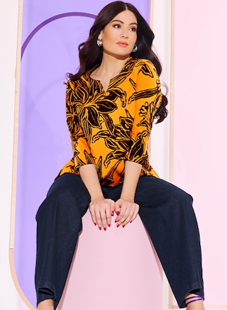 The model poses in the new collection from Modern View
