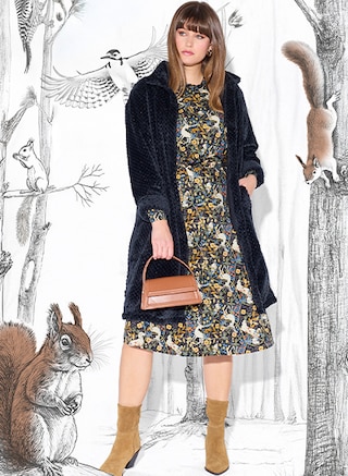 The model wears an outfit from the new von Landen collection