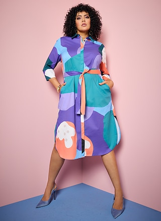 The model poses in the new collection from Modern View