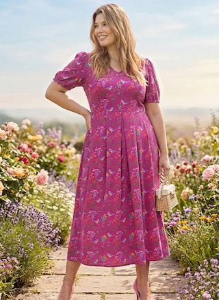 The model wears an outfit from the new von Landen collection