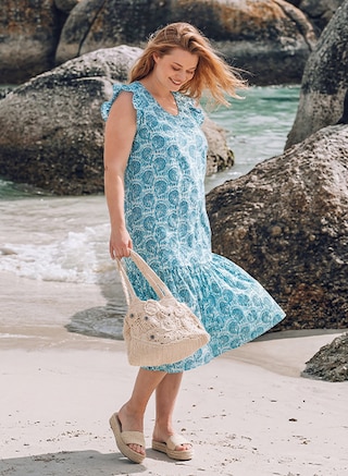 The model poses in the new collection from PURE