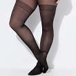 Close-up of a pair of grey tights