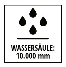 Darstellung eines von elf Icons mit der Funktion 'wassersäule 10000' der Hyprar Jacken von Ulla Popken.