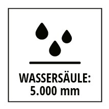 Darstellung eines von elf Icons mit der Funktion 'wassersäule 5000' der Hyprar Jacken von Ulla Popken.