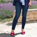 Close-up of a pair of blue jeans