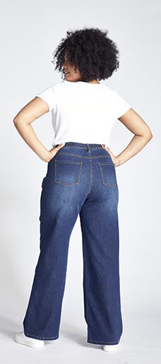 Ulla Popken Damen Regular Fit Stretch Straight Jeans