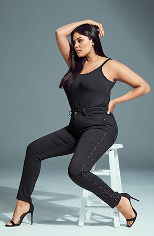Studded Stretch Skinny Jeans Studded Stretch Skinny Jeans