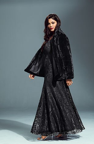 Elegant Faux Fur Lined Jacket Elegant Faux Fur Lined Jacket