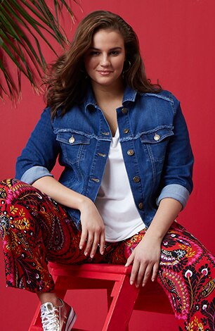 Veste en jean, coupe étroite Veste en jean, coupe étroite