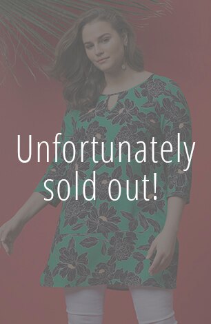 Floral Keyhole Tunic Blouse Floral Keyhole Tunic Blouse