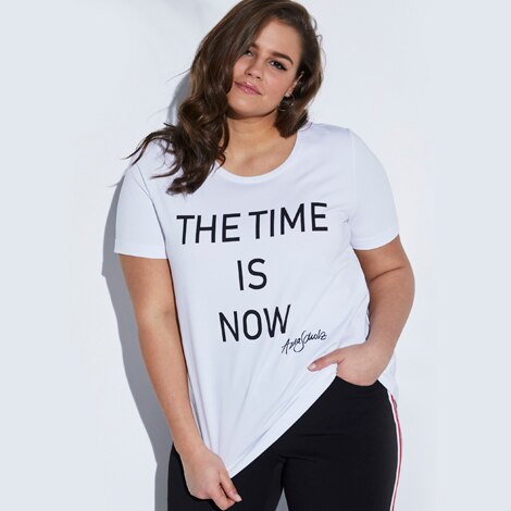 Statement Shirt mit Designer-Signatur