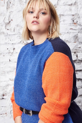 Colorblocking- Strickpullover Colorblocking- Strickpullover