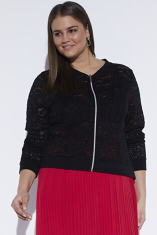 Spitzen-Blouson Spitzen-Blouson