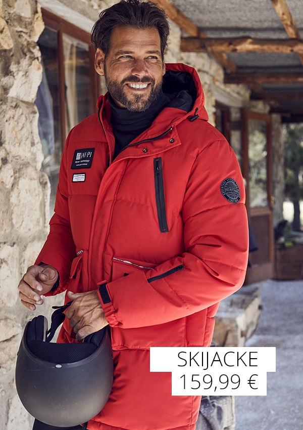 Rote Skijacke